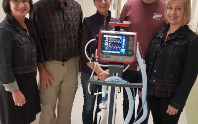 Brent and Kristie Cross Support Transport Ventilator