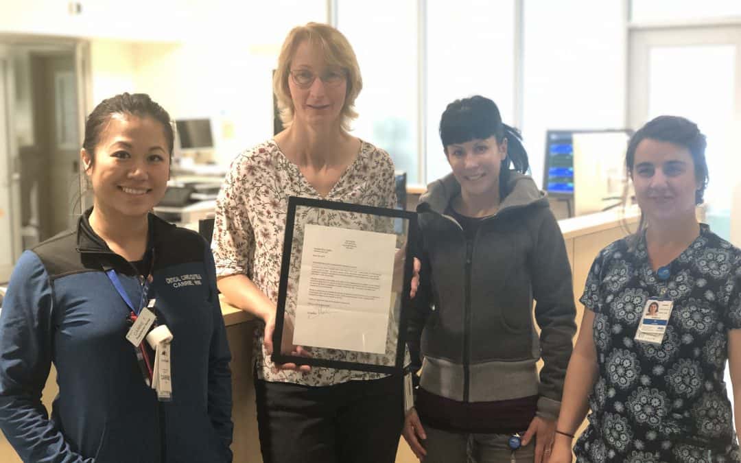 ICU Recognized for their Extraordinary Care