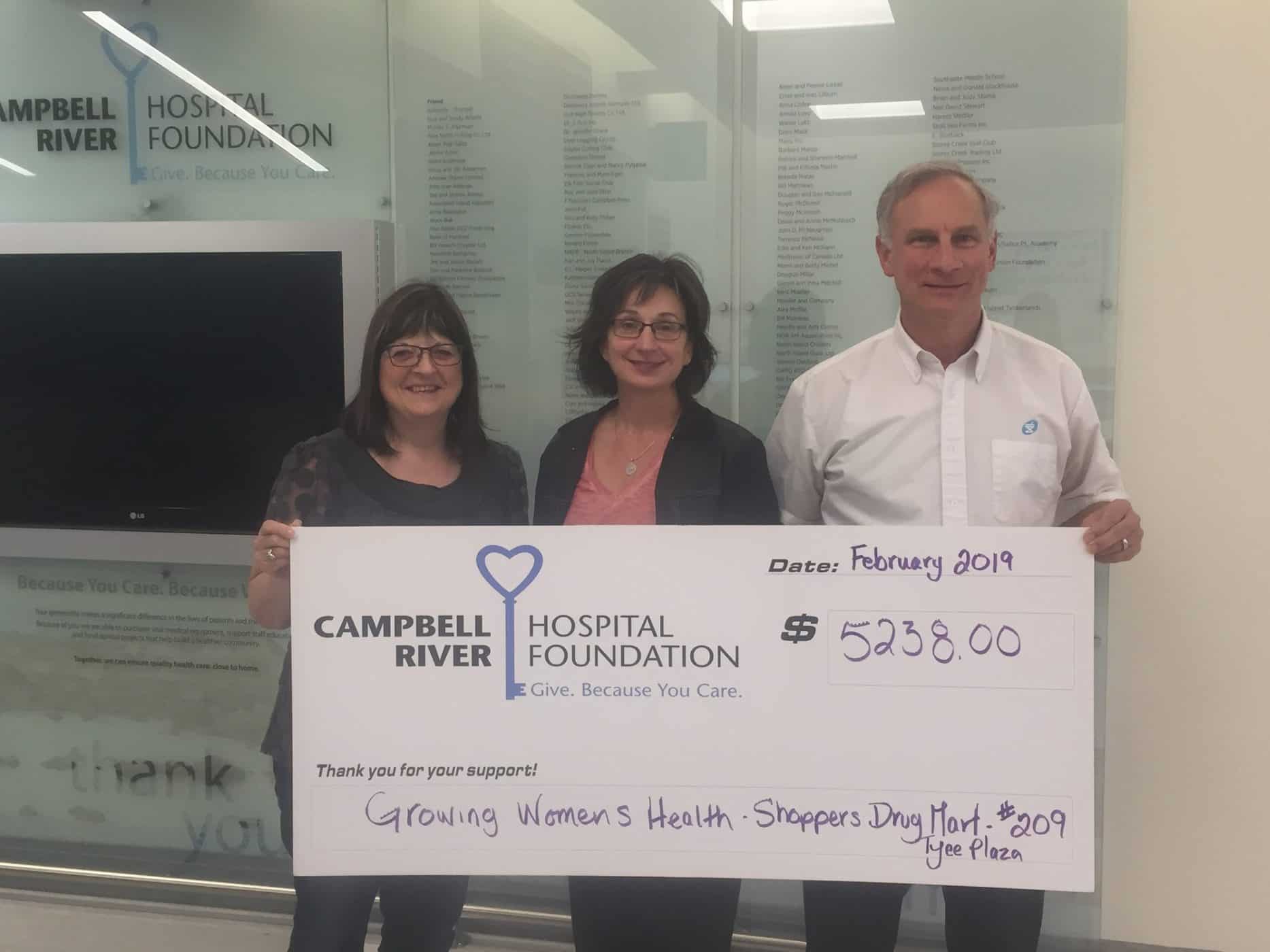 Shoppers Drug Mart supports Women's Health Campbell River Hospital