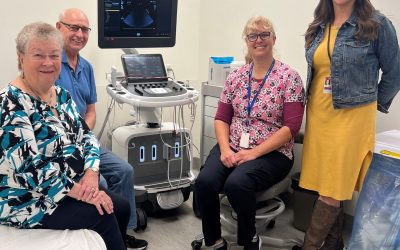 First Open Heart Society of Campbell River helps purchase echocardiography machine.