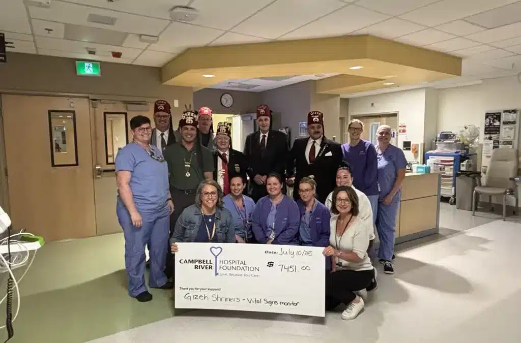 Gizeh Shriners of BC & Yukon Give back to CRG Children